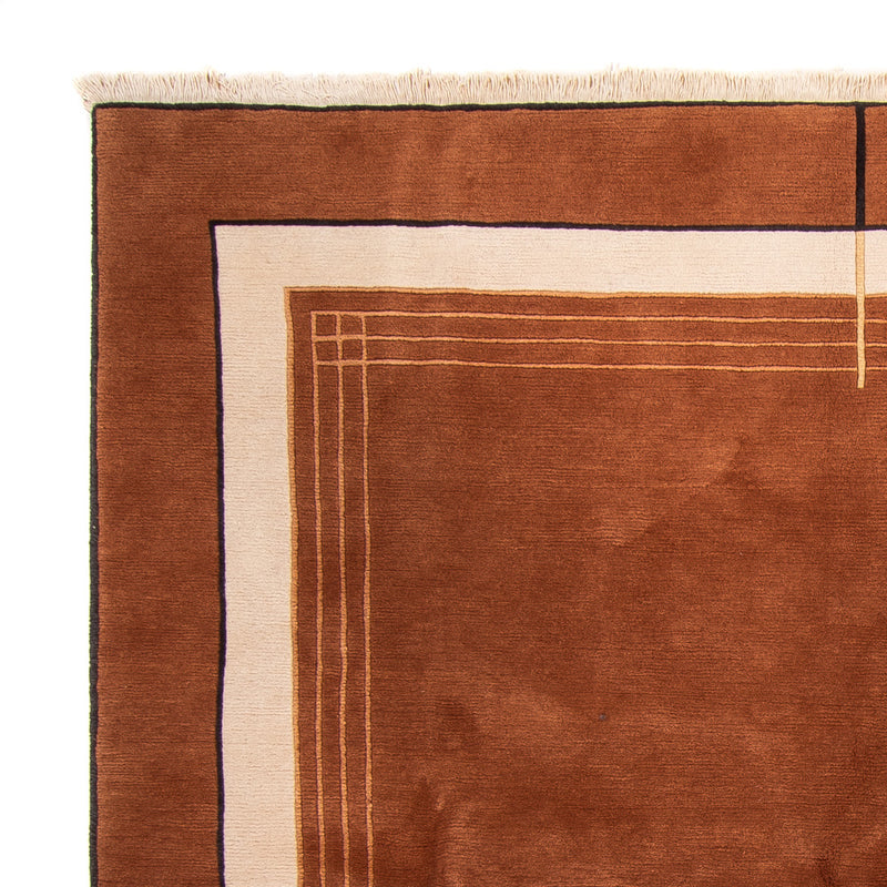 Nepal tapijt vierkant  - 250 x 250 cm - bruin