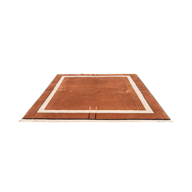 Nepal tapijt vierkant  - 250 x 250 cm - bruin