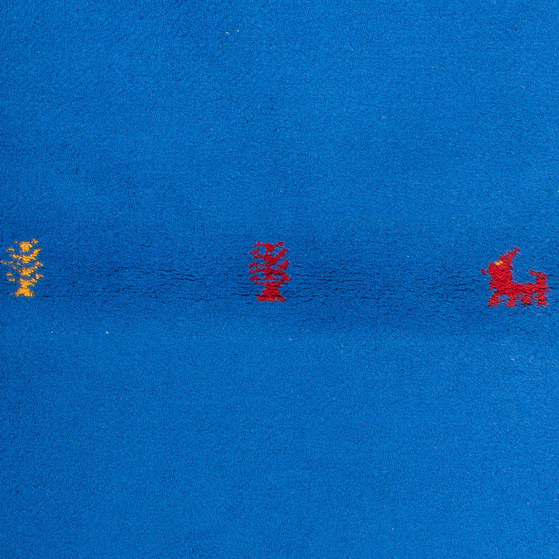 Gabbeh tapijt - Indus - 160 x 90 cm - blauw