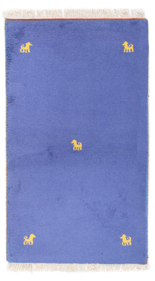Gabbeh tapijt - Indus - 160 x 94 cm - blauw
