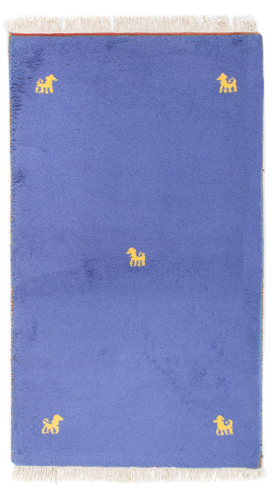 Gabbeh tapijt - Indus - 160 x 94 cm - blauw