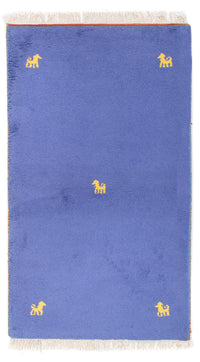 Gabbeh tapijt - Indus - 160 x 94 cm - blauw