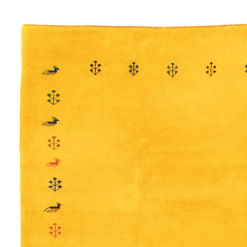 Gabbeh tapijt - Indus - 386 x 304 cm - geel