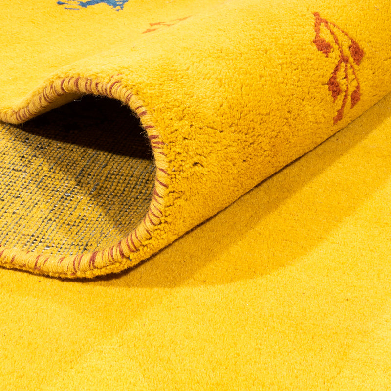 Gabbeh tapijt - Indus - 386 x 304 cm - geel