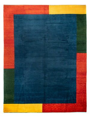 Gabbeh tapijt - Indus - 387 x 297 cm - blauw