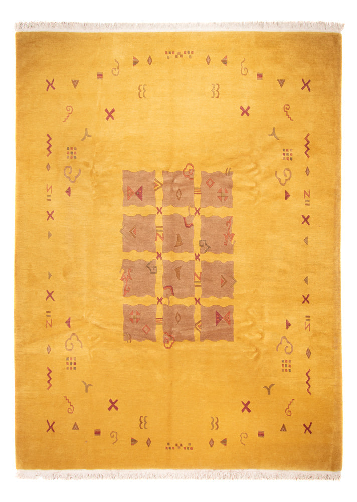 Nepal tapijt - 357 x 256 cm - goud