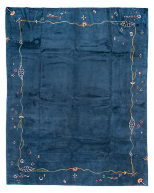 Nepal tapijt - Koninklijke - 382 x 299 cm - blauw