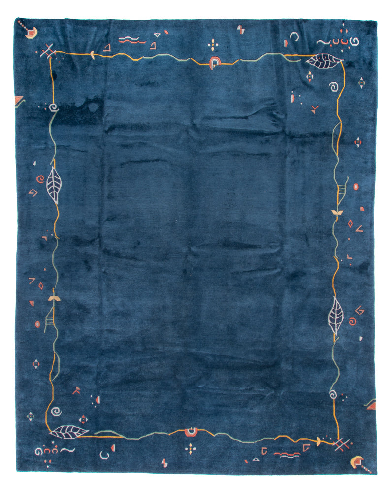 Nepal tapijt - Koninklijke - 382 x 299 cm - blauw