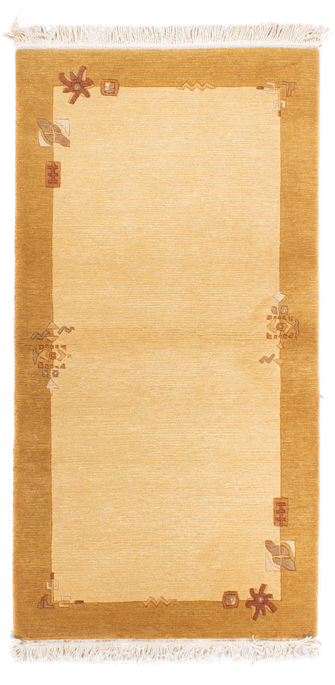 Nepal tapijt - Koninklijke - 143 x 74 cm - beige