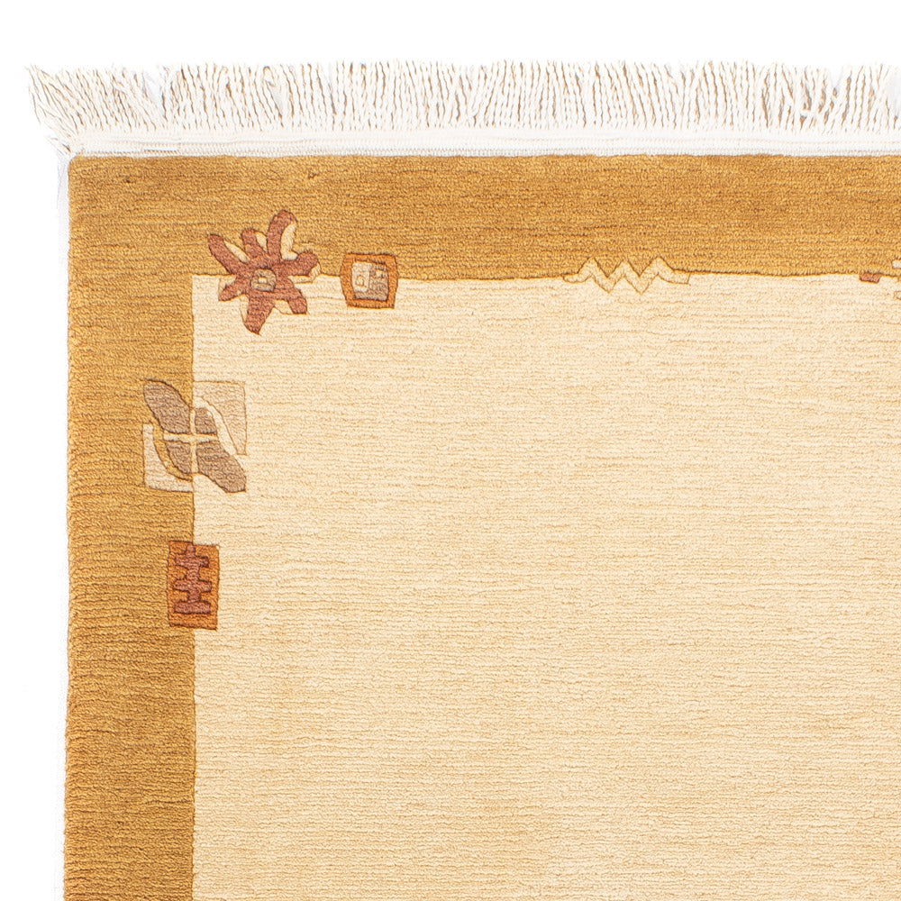 Nepal tapijt - Koninklijke - 140 x 71 cm - beige