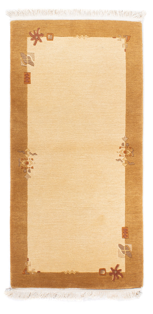 Nepal tapijt - Koninklijke - 141 x 72 cm - beige