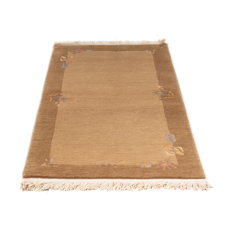 Nepal tapijt - Koninklijke - 143 x 71 cm - lichtbruin