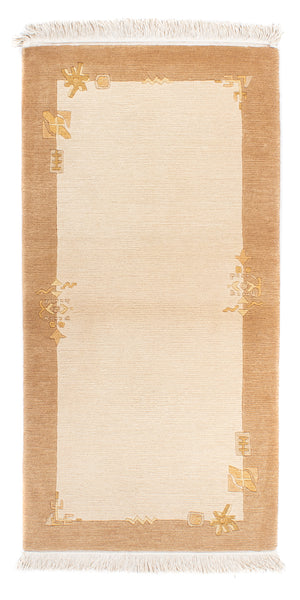 Nepal tapijt - Koninklijke - 141 x 72 cm - beige