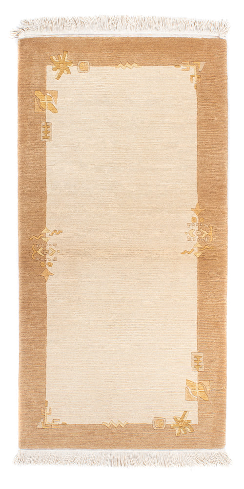 Nepal tapijt - Koninklijke - 141 x 72 cm - beige