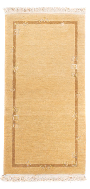 Nepal tapijt - Koninklijke - 141 x 72 cm - beige
