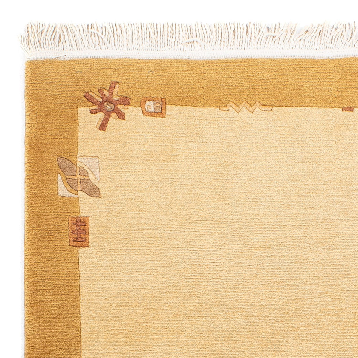 Nepal tapijt - Koninklijke - 141 x 74 cm - beige