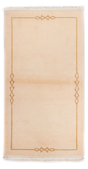 Nepal tapijt - Koninklijke - 137 x 73 cm - beige