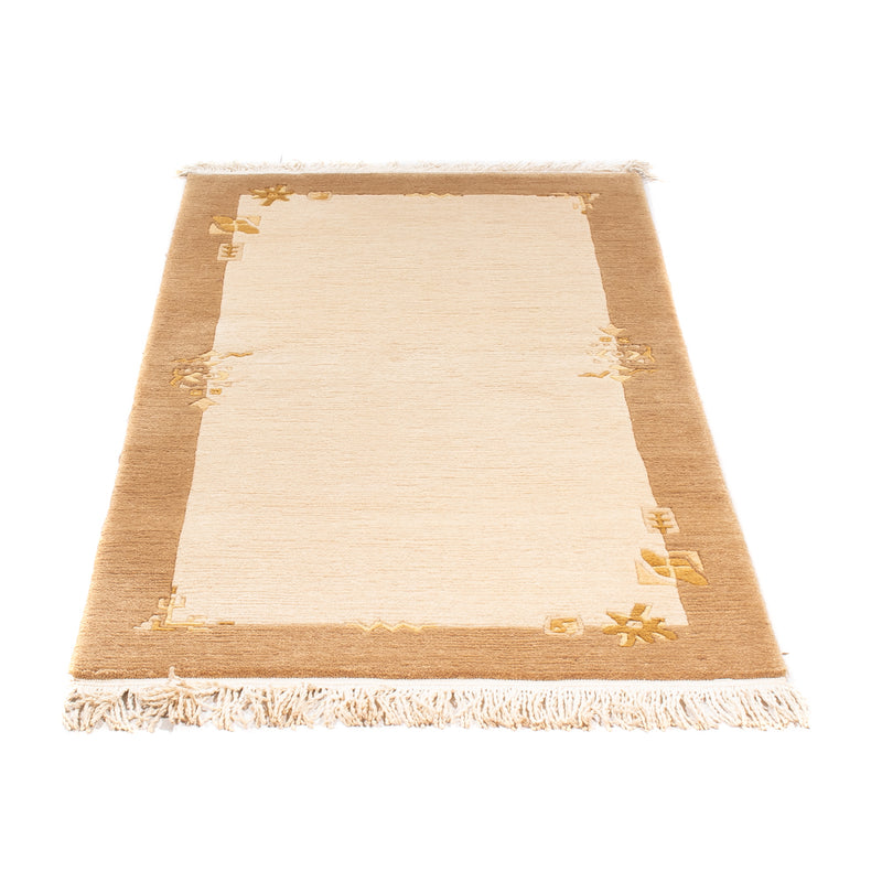 Nepal tapijt - Koninklijke - 139 x 72 cm - beige