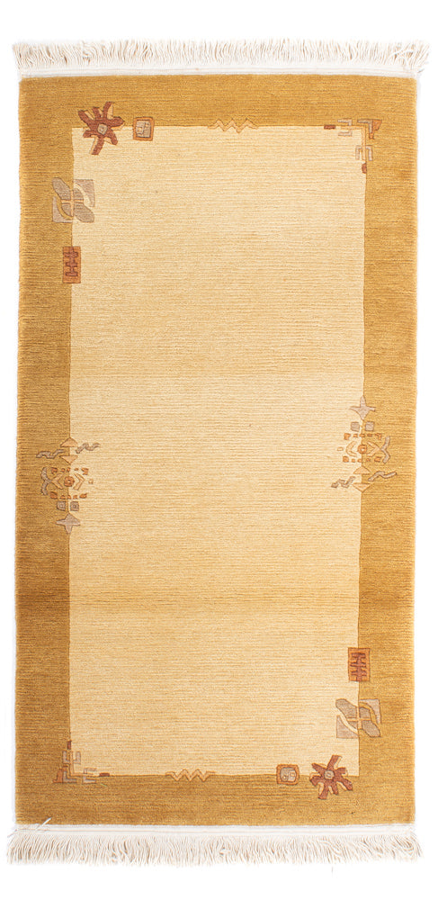 Nepal tapijt - Koninklijke - 139 x 71 cm - beige
