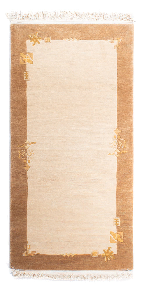 Nepal tapijt - Koninklijke - 143 x 73 cm - beige