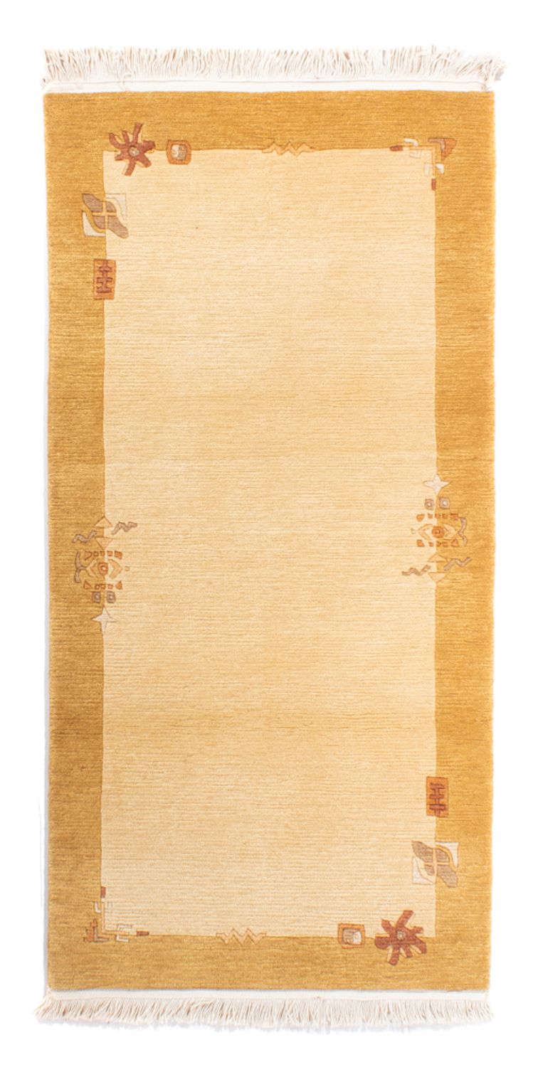 Nepal tapijt - Koninklijke - 143 x 72 cm - beige