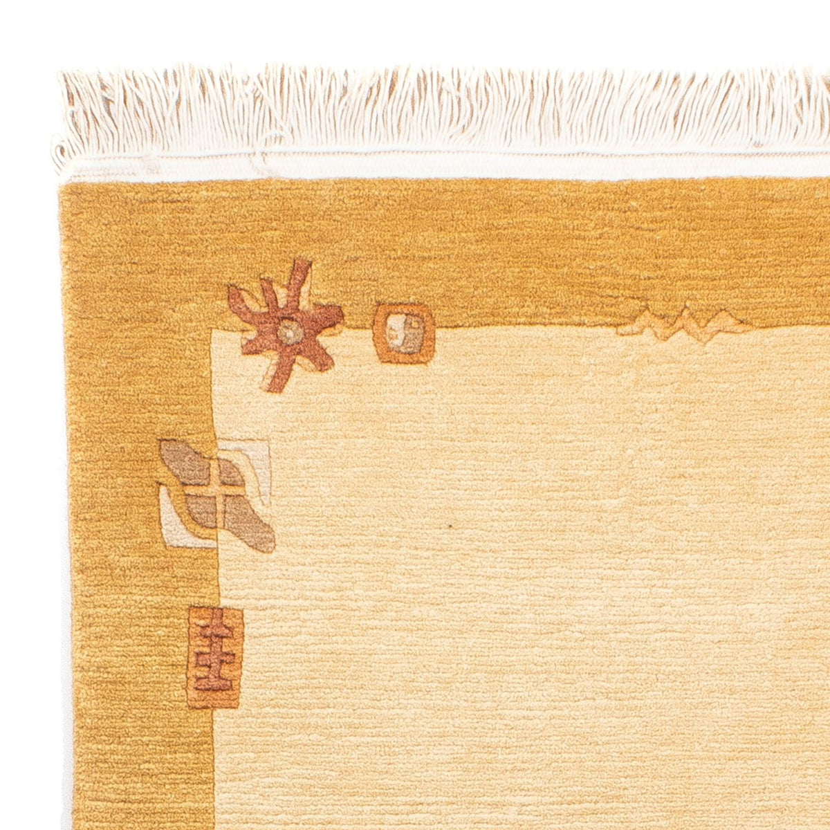 Nepal tapijt - Koninklijke - 143 x 72 cm - beige