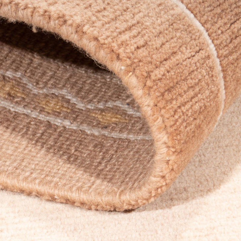 Nepal tapijt - Koninklijke - 144 x 73 cm - lichtbruin