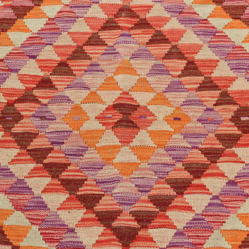 Loper Kelim tapijt - Splash - 192 x 110 cm - veelkleurig