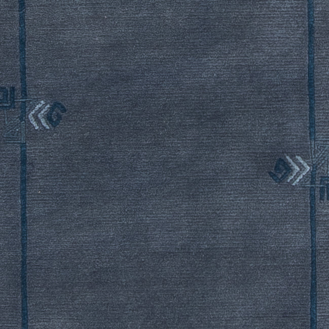 Loper Nepal tapijt - 329 x 73 cm - blauw