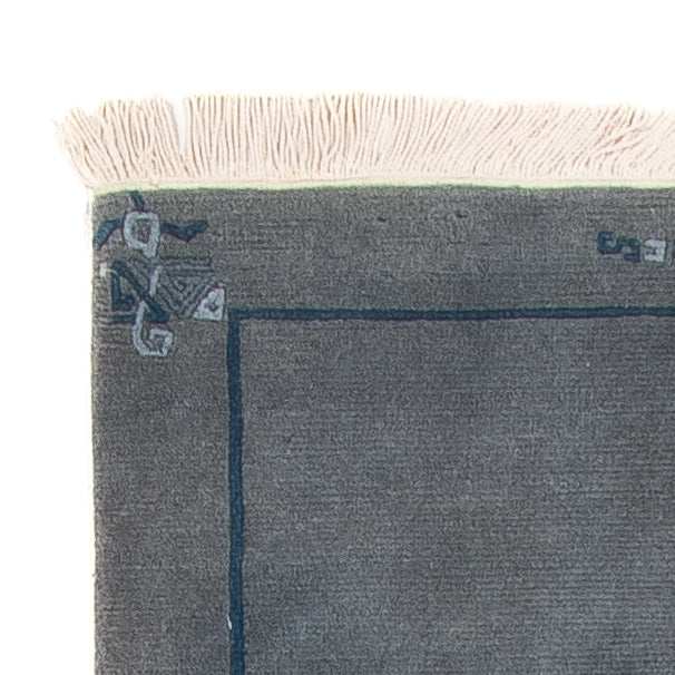 Loper Nepal tapijt - 329 x 73 cm - blauw