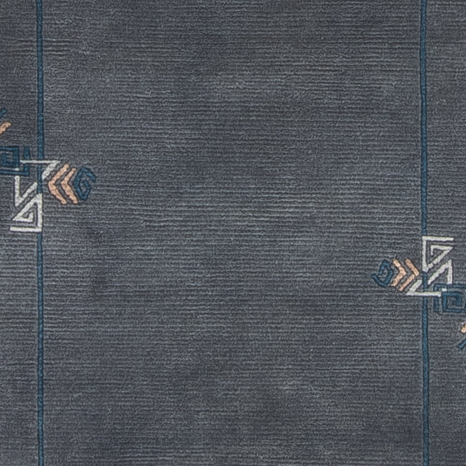 Loper Nepal tapijt - 343 x 73 cm - blauw