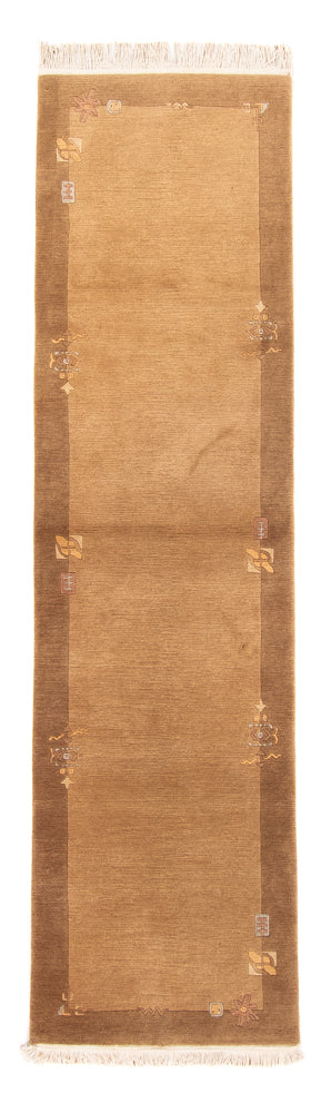 Loper Nepal tapijt - 266 x 70 cm - beige