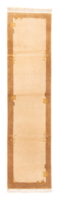 Loper Nepal tapijt - 263 x 70 cm - beige
