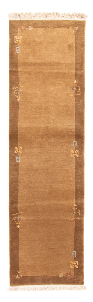 Loper Nepal tapijt - 265 x 72 cm - beige