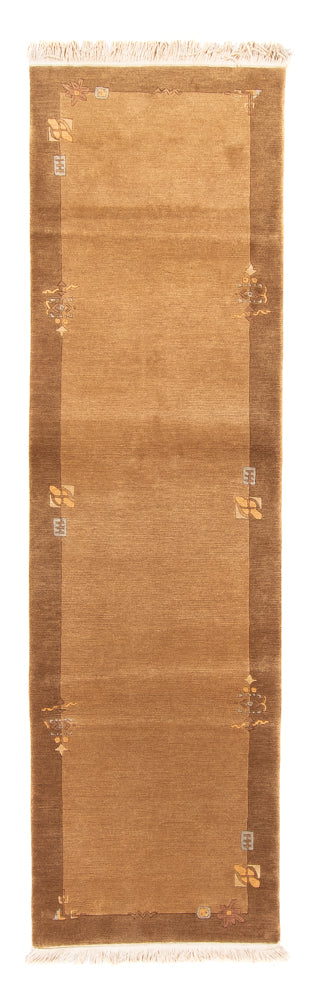 Loper Nepal tapijt - 265 x 72 cm - beige
