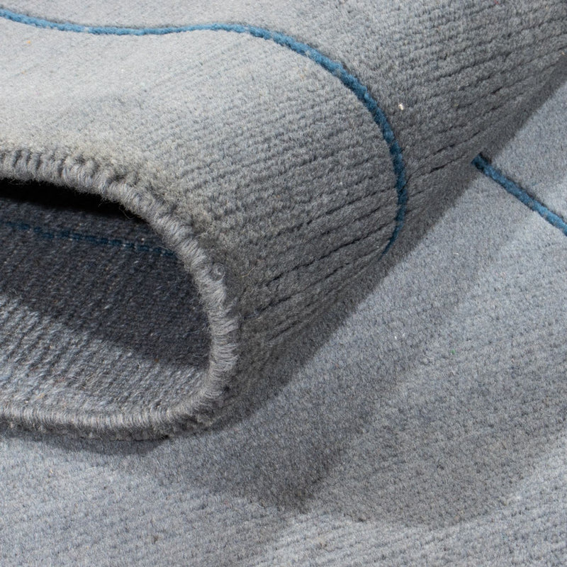 Loper Nepal tapijt - 330 x 71 cm - blauw