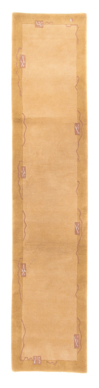 Loper Nepal tapijt - 333 x 74 cm - beige