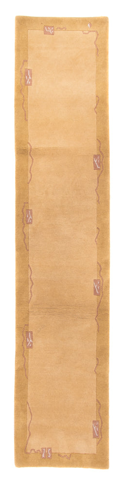 Loper Nepal tapijt - 333 x 74 cm - beige