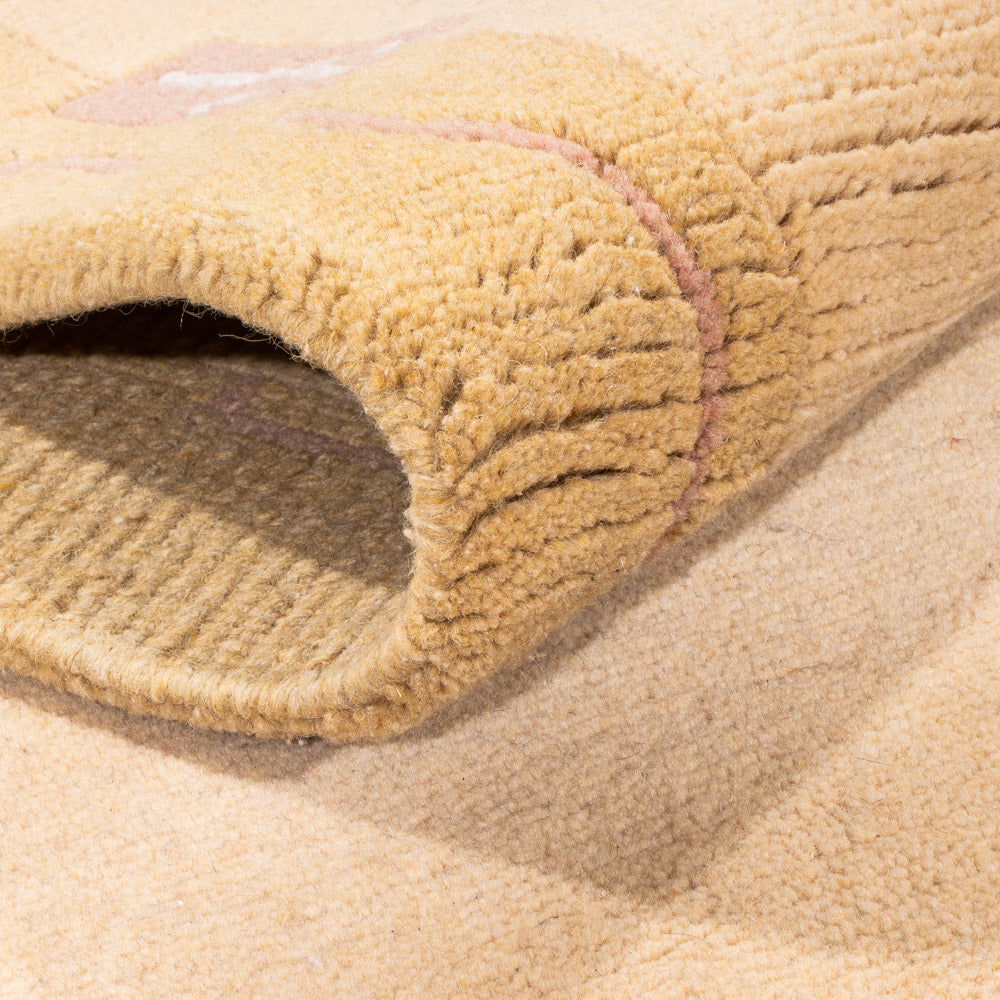 Loper Nepal tapijt - 333 x 74 cm - beige