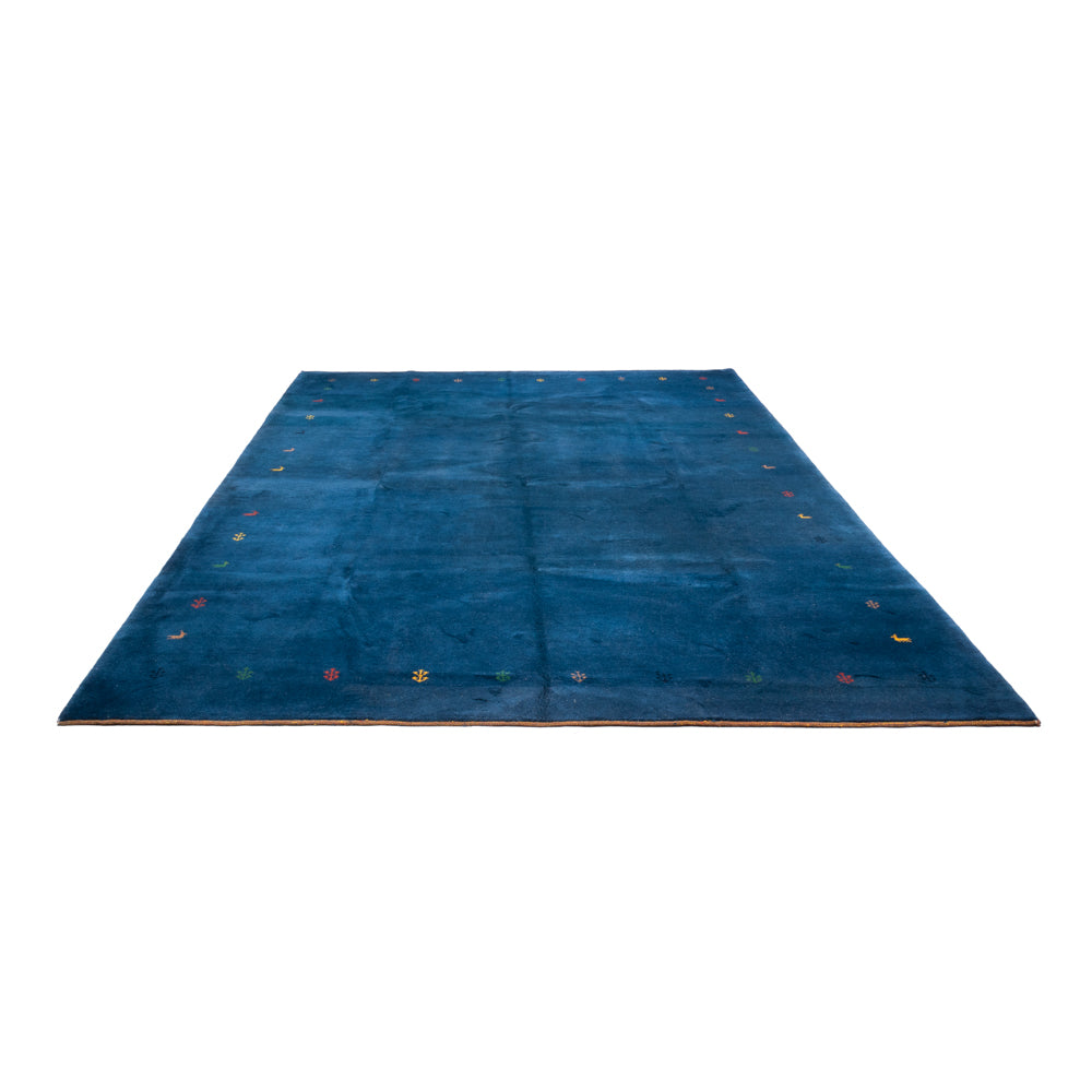 Gabbeh tapijt - Indus - 395 x 309 cm - blauw