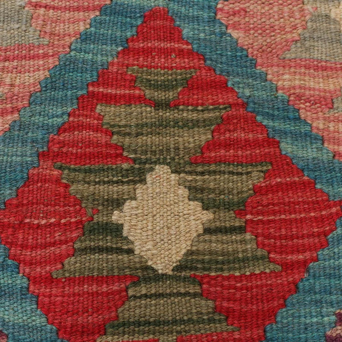 Loper Kelim tapijt - Splash - 198 x 110 cm - veelkleurig