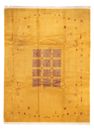 Nepal tapijt - Koninklijke - 355 x 256 cm - goud