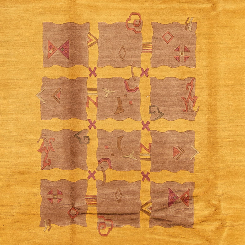 Nepal tapijt - Koninklijke - 355 x 256 cm - goud