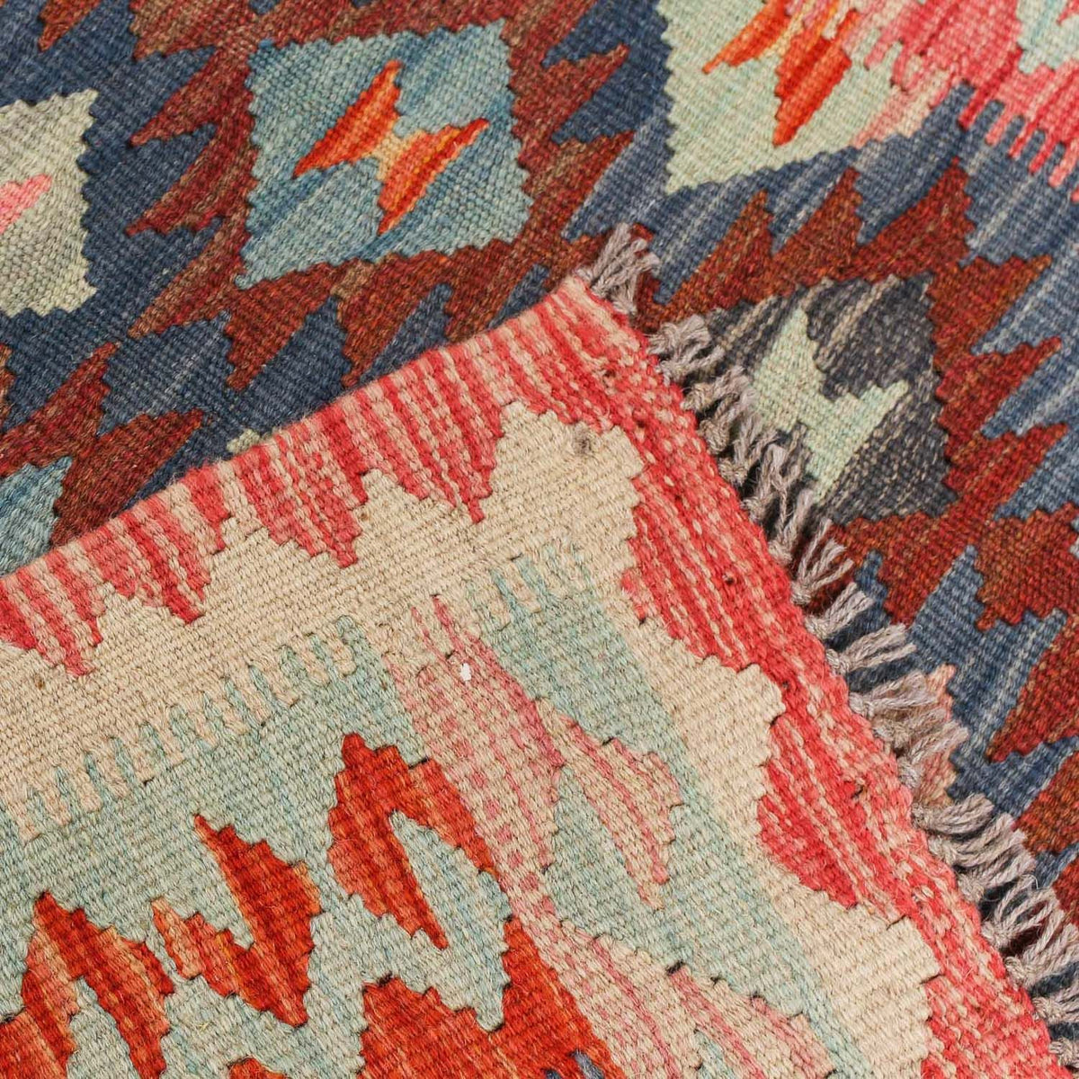 Kelim tapijt - Splash - 185 x 126 cm - veelkleurig