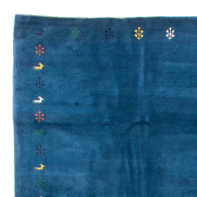 Gabbeh tapijt - Indus - 395 x 313 cm - blauw