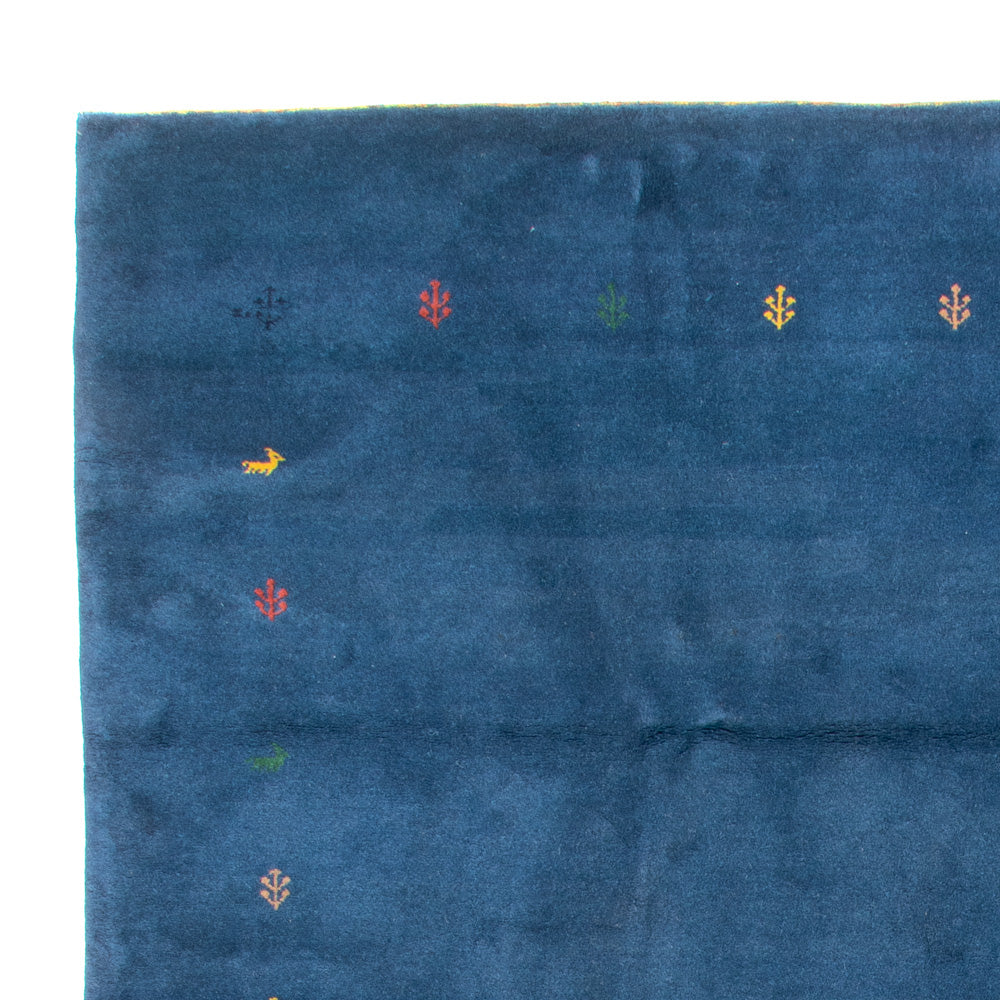 Gabbeh tapijt - Indus - 394 x 297 cm - blauw