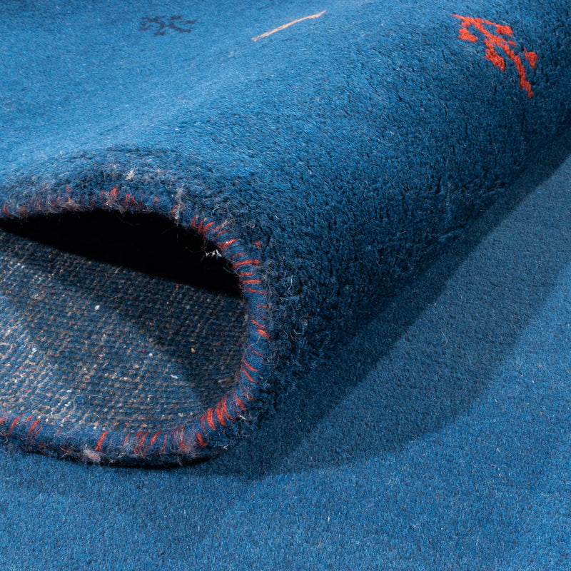 Gabbeh tapijt - Indus - 394 x 297 cm - blauw