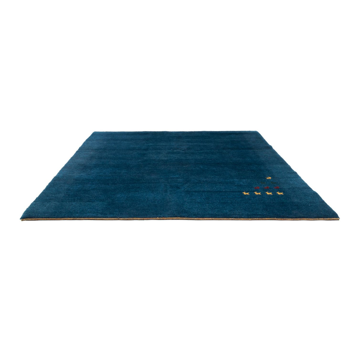 Gabbeh tapijt - Indus vierkant  - 254 x 251 cm - blauw