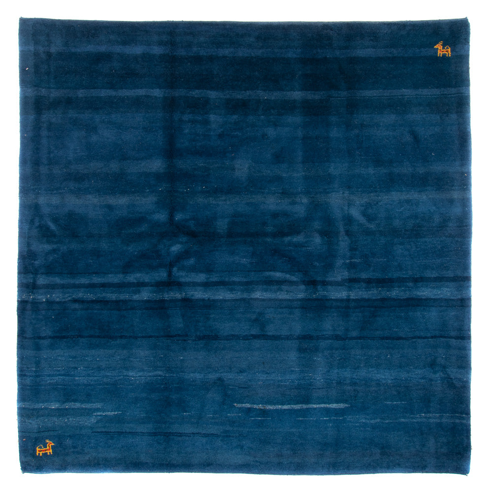 Gabbeh tapijt - Indus vierkant  - 255 x 250 cm - blauw
