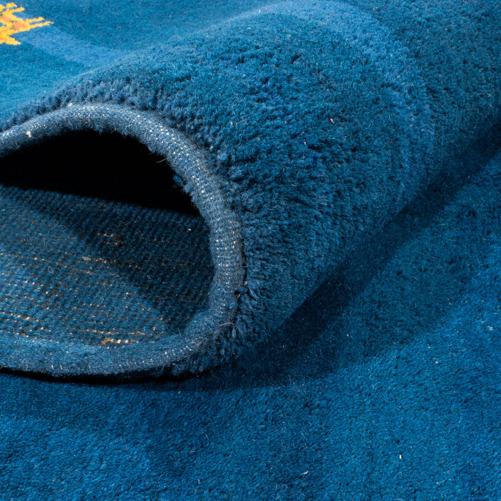 Gabbeh tapijt - Indus vierkant  - 255 x 250 cm - blauw